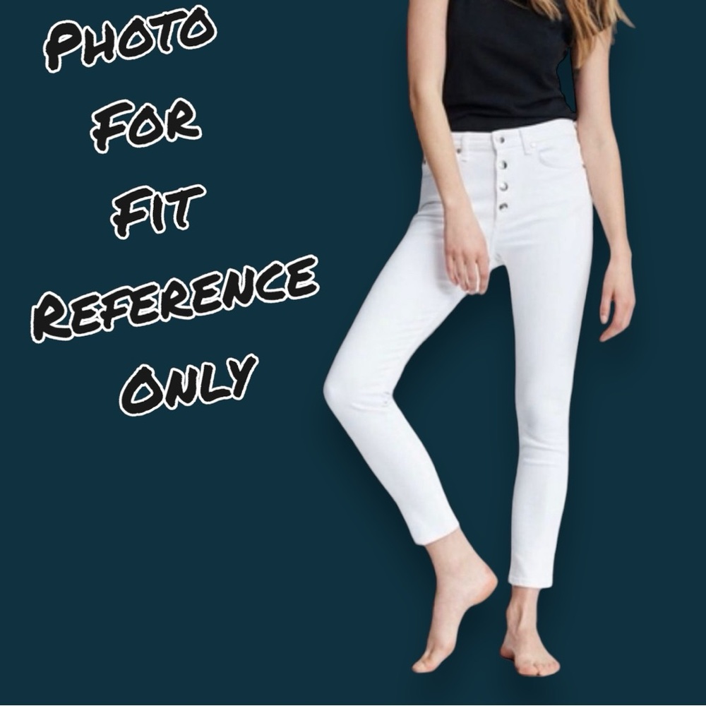 🎉HP!🎉 Originally White High Rise Skinny Jeans in White, Now Apricot. Size 25 - Picture 11 of 11